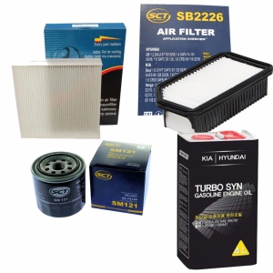 Zestaw filtrów Kia Wenga (YN)1,4 1.6 CVVT +olej 5w30