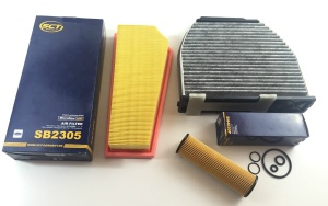 Zestaw filtrów MERCEDES  E CLASSE  w212 A207 c207 s2012  CGI dostawa gratis 