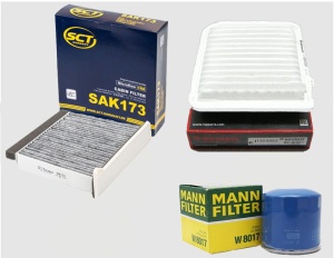 Zestaw filtrów Mitsubishi Grandis  2.4 MIVEC