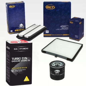 Zestaw filtrów Kia Picanto 1.0 1.1 2004-201+olej 5w30