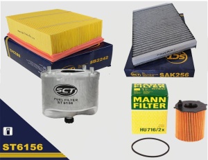 Zestaw filtrów Ford B-Max 1.6 DCI  2012-2018