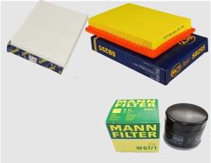 Zestaw  filtrów Nissan Note (E12) 1.2 2013-2018