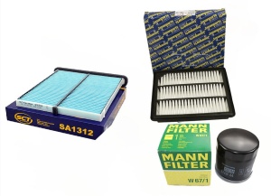 Zestaw filtrów MAZDA 3	 (BM BN) 1,5 2013-2018