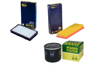 Zestaw filtrów Renault TRAFIC II 1,9 DCI 2001-2014