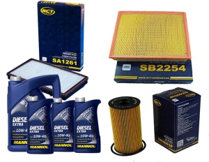 Zestaw filtrów Renault TRAFIC II 2.0 2.5 DCI 06/18 +olej