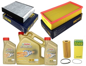 Zestaw filtrów Audi Q7(4L) 3.0TFSI 10/15 +olej