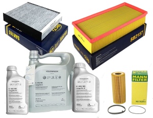 Zestaw filtrów Audi Q7(4L) 3.0TFSI 10/15 +olej