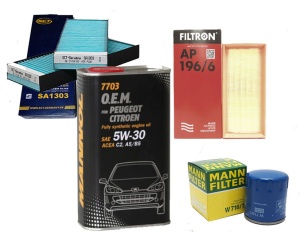 Zestaw filtrów  Peugeot 301 1.2 VTI