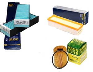 Zestaw filtrów Citroen C-ELYSEE 1.6 VTi (1)