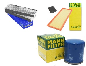 Zestaw filtrów Peugeot 5008 1,2 THP 2015-2016 