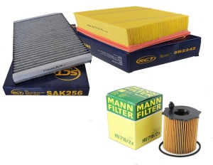 Zestaw filtrów Ford Fiesta VI 1.6 tdci 2010-2017 