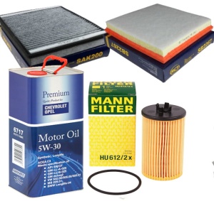Zestaw filtrów  Zafira Tourer C 1.4 1.6 1.8 + olej 5w30 (1)