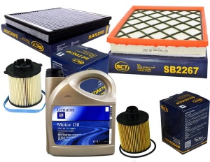 Zestaw filtrów Opel Astra J 1.3cdti +olej 5w30