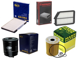 Zestaw filtrów Hyundai Elantra (HD) 1.6HDI od2015