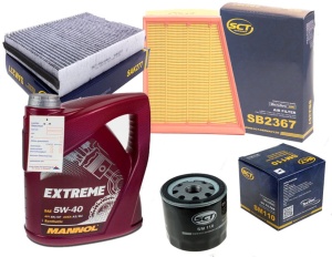 Zestaw filtrów Land RoverFreelander 2 2.0 + olej