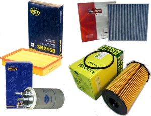 Zestaw filtrów Land Rover Discovery III 2.7TD