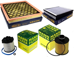 Zestaw filtrów Opel  Insignia  2.0 CDTi  MANN FILTER (1)