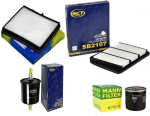 Zestaw filtrów Chevrolet Nubira1.4 1.6 1.8