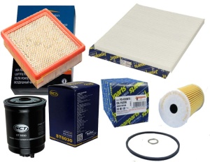 Zestaw filtrów Chrysler Grand Voyager V 2.8 CRD