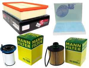 Zestaw filtrów Fiat 500X 1.6D