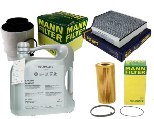 Zestaw filtrów Audi Q5(8RB) 3,0 ,SQ5 3.2 +olej