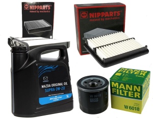 Zestaw filtrów Mazda CX-3(DK) 2.0 +OLEJ