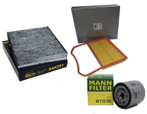 Zestaw filtrów Skoda Fabia III 1.0 od2014