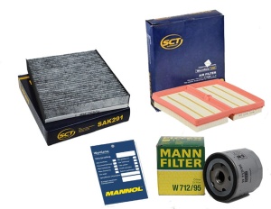 Zestaw filtrów Skoda Fabia III 1.0  TFSI od2014 