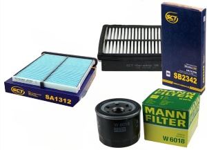 Zestaw filtrów MAZDA 3 (BM BN) 2.0  2013-2018 