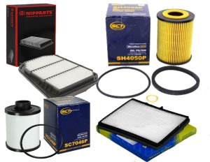 Zestaw filtrów Chevrolet Lacetti Nubira 2.0D