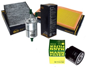 Zestaw filtrów Skoda Fabia II1.4 85kw 2010-2014