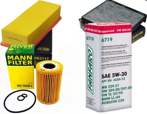 Zestaw filtrów CADDY IV 1.6tdi +OLEJ 