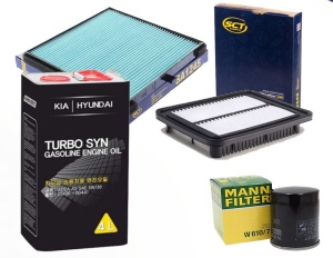 Zestaw filtrów  Hyundai I10 (P10) 1.1 08/13 +olej
