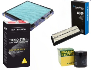 Zestaw filtrów  Hyundai I10 (BA IA) 1.0 1.2 +OLEJ
