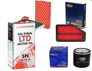 Zestaw filtrów Honda CR-V III (RE) 2,0 2.4i-VTEC 07/15 +olej