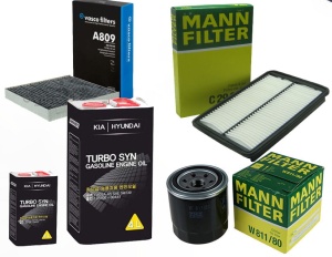 Zestaw filtrów KIA Optima 2.0 2.0 CVVT 15/19+ OLEJ
