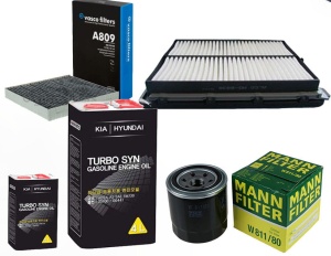Zestaw filtrów KIA Optima 2.0 2.0 CVVT 15/19+OLEJ