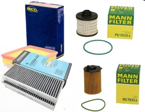 Zestaw filtrów Peugeot II 308 1.6 BlueHDi 120km 13/19 