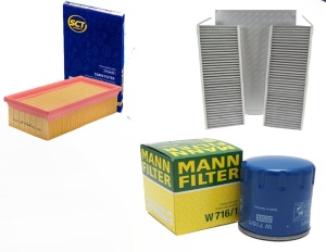 Zestaw filtrów Peugeot II 308 1,2 THP 2013-2018 (1)