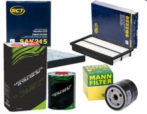 Zestaw filtrów Mazda CX-7(ER) 2.5 MZR +olej 