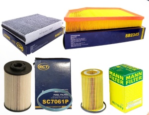 ZESTAW FILTROW VOLVO XC60 (156) D3 2012-2015  (1)