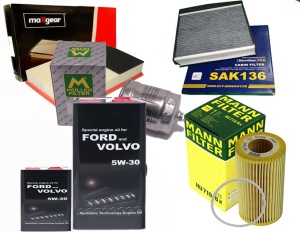 ZESTAW FILTROW VOLVO XC90 (275) D3/D5 do 06+olej (1)