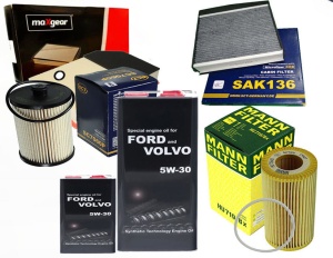 ZESTAW FILTROW VOLVO XC90 (275) D3/D5 od 06+olej 