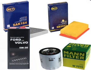 Zestaw filtrów VOLVO  C30 1.8 do 2007,07+ OLEJ