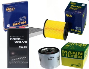 Zestaw filtrów VOLVO  C30 1.8 od 2007,07+ OLEJ (1)