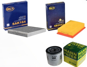 Zestaw filtrów VOLVO  C30 1.6 do 2007,07 (1)