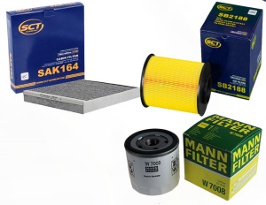 Zestaw filtrów VOLVO  C30 1.6 od 2007,07  