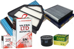 Zestaw filtrów Honda CR-V IV (RE)1.6 i-DTEC 13/16 +olej