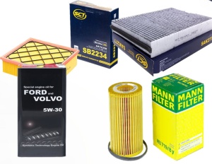 ZESTAW FILTROW VOLVO V70 III 2.0 GDI