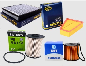 Zestaw filtrów  FORD Mondeo MK IV 2.0tdci 2007-2012